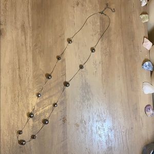 Long beaded layering necklace